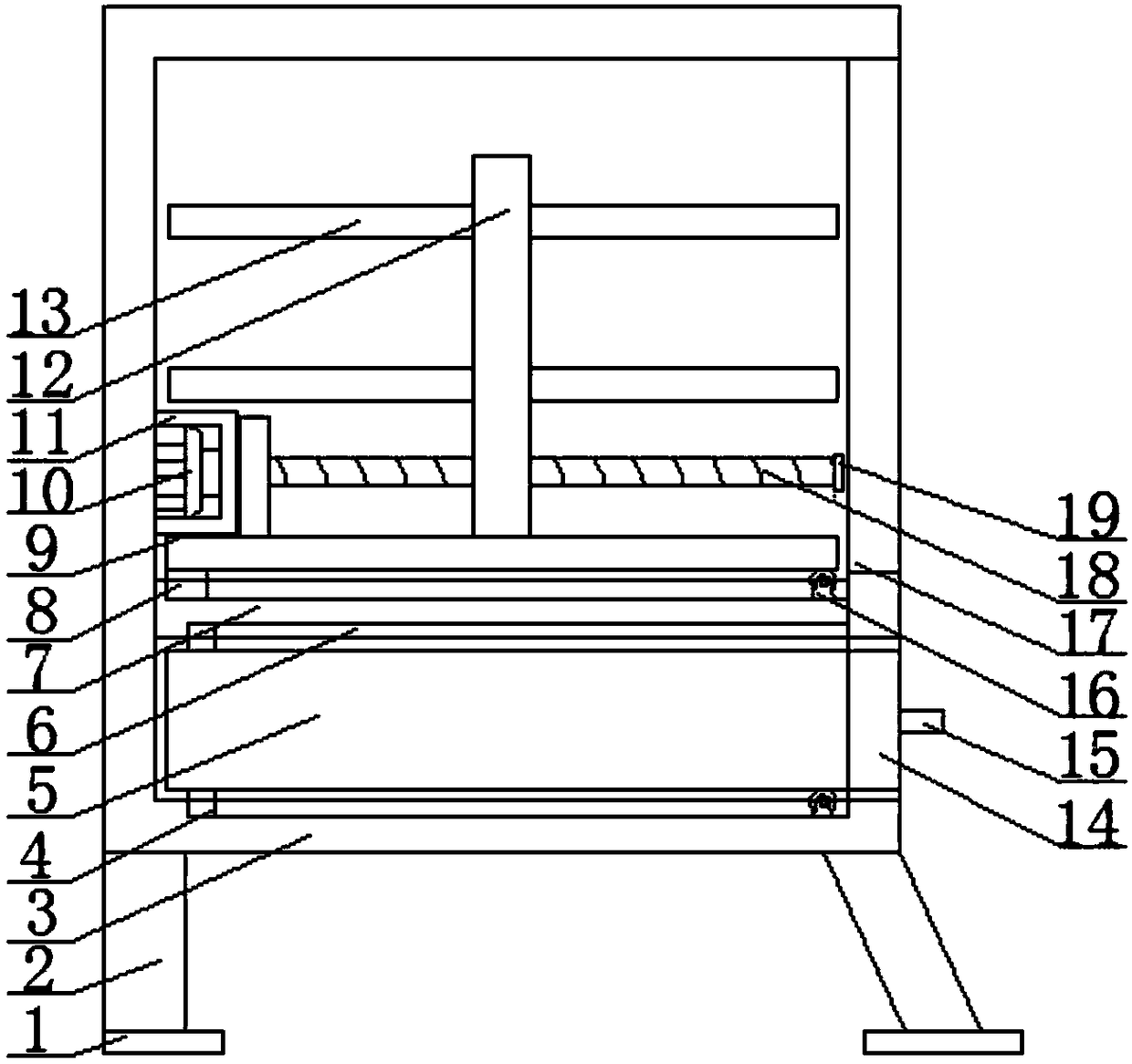 Storage box suitable for automobile parts