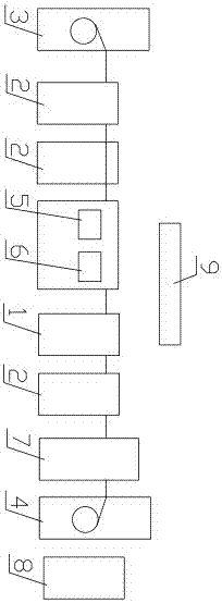 Production device suitable for extremely-fine copper axial wire