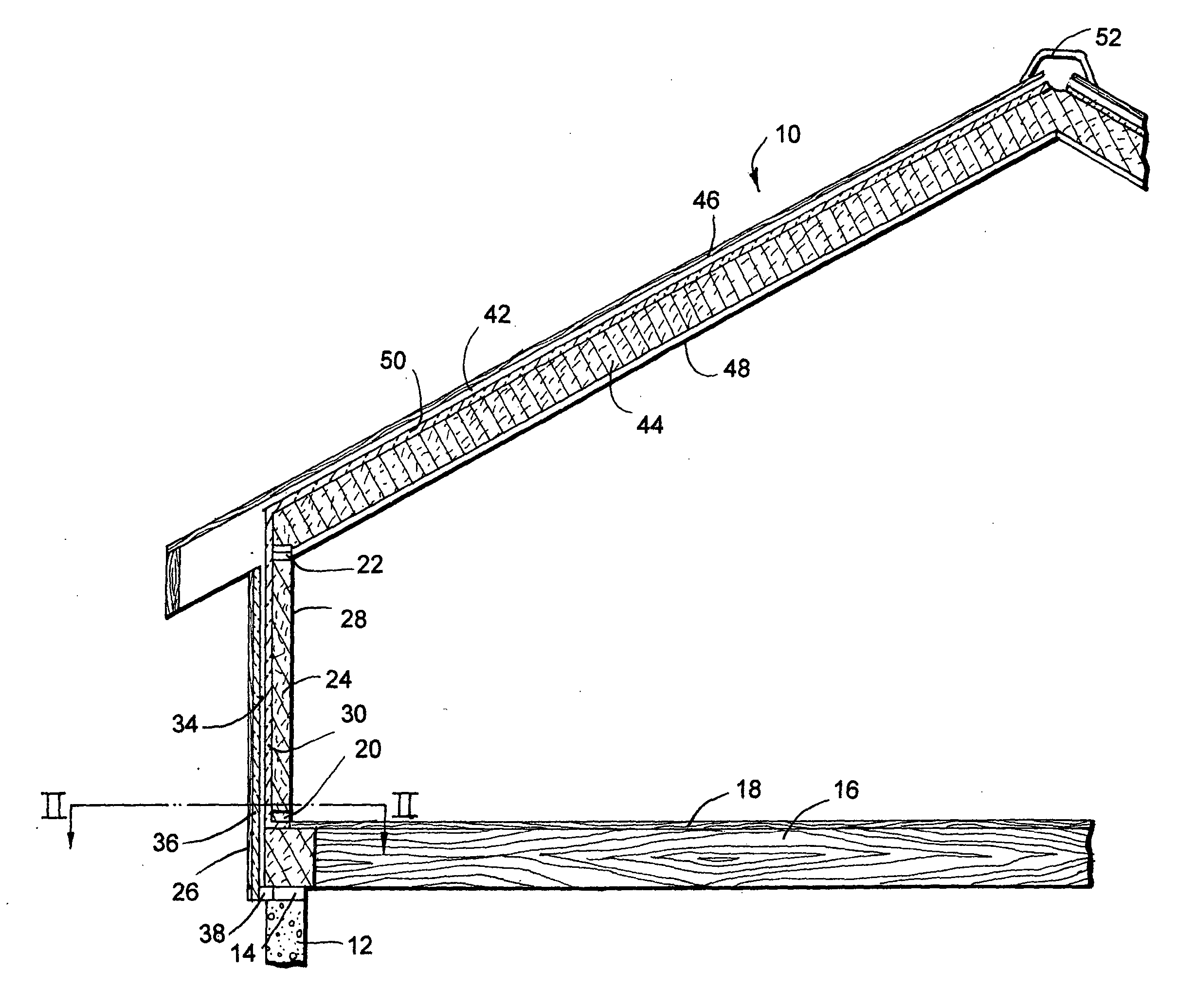 Vented insulated building