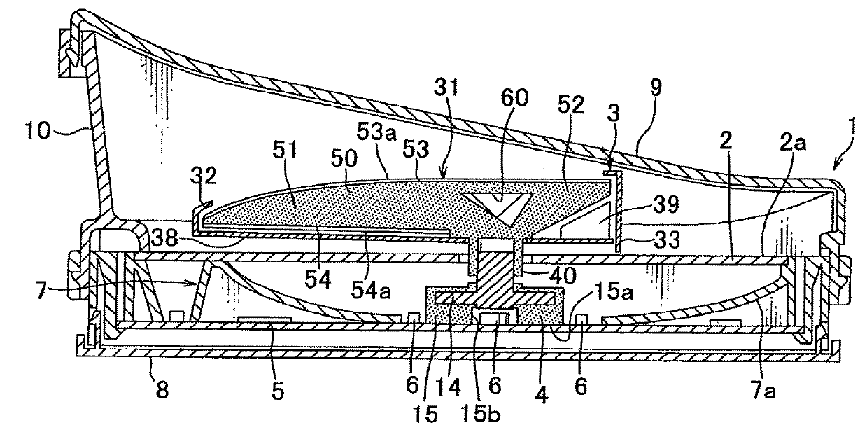 Indicator member, indicator unit and indicator instrument