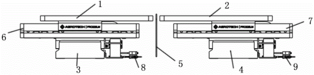 LDI double workpiece exposure device and exposure method