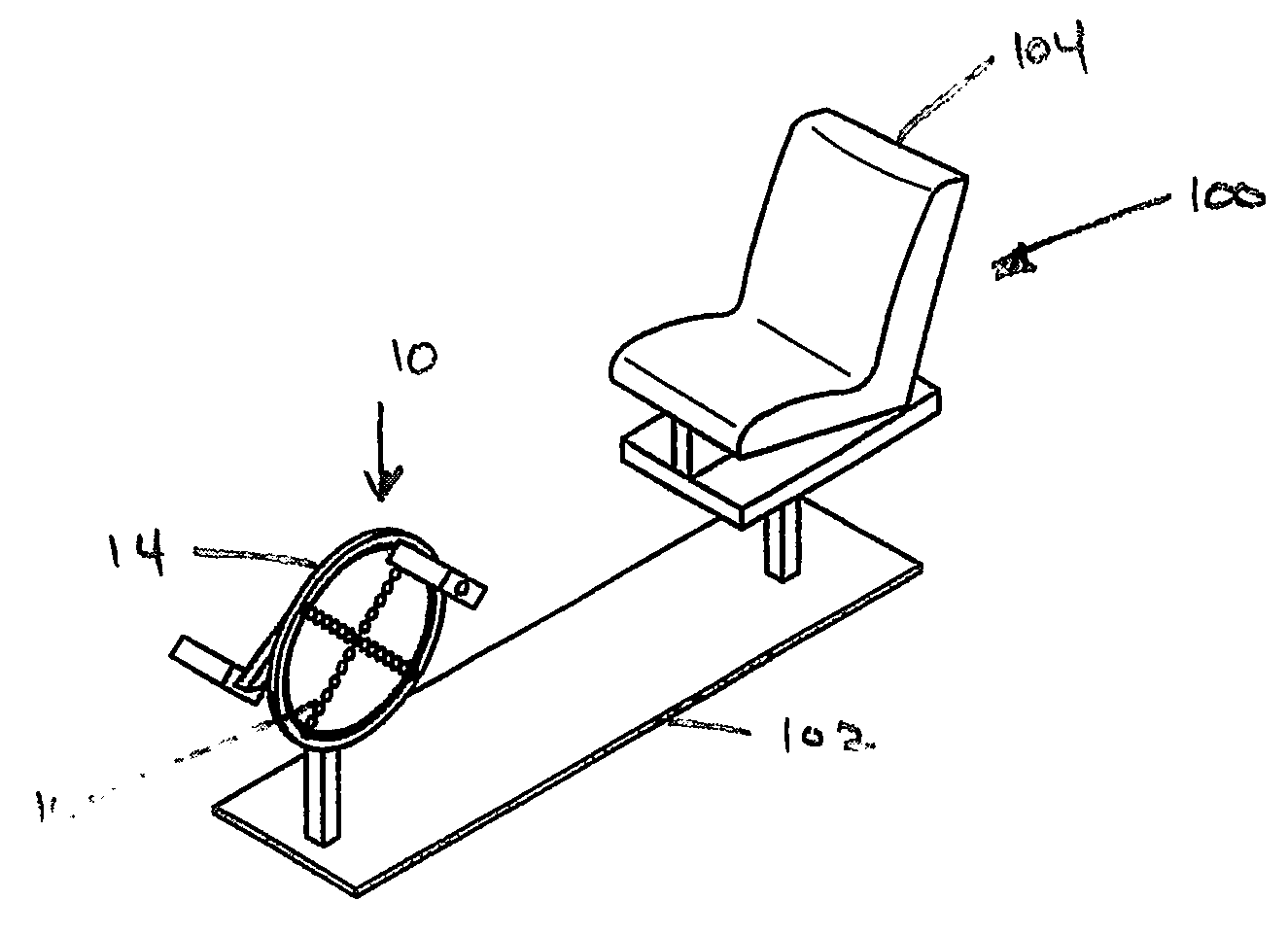 Rotary rehabilitation apparatus and method