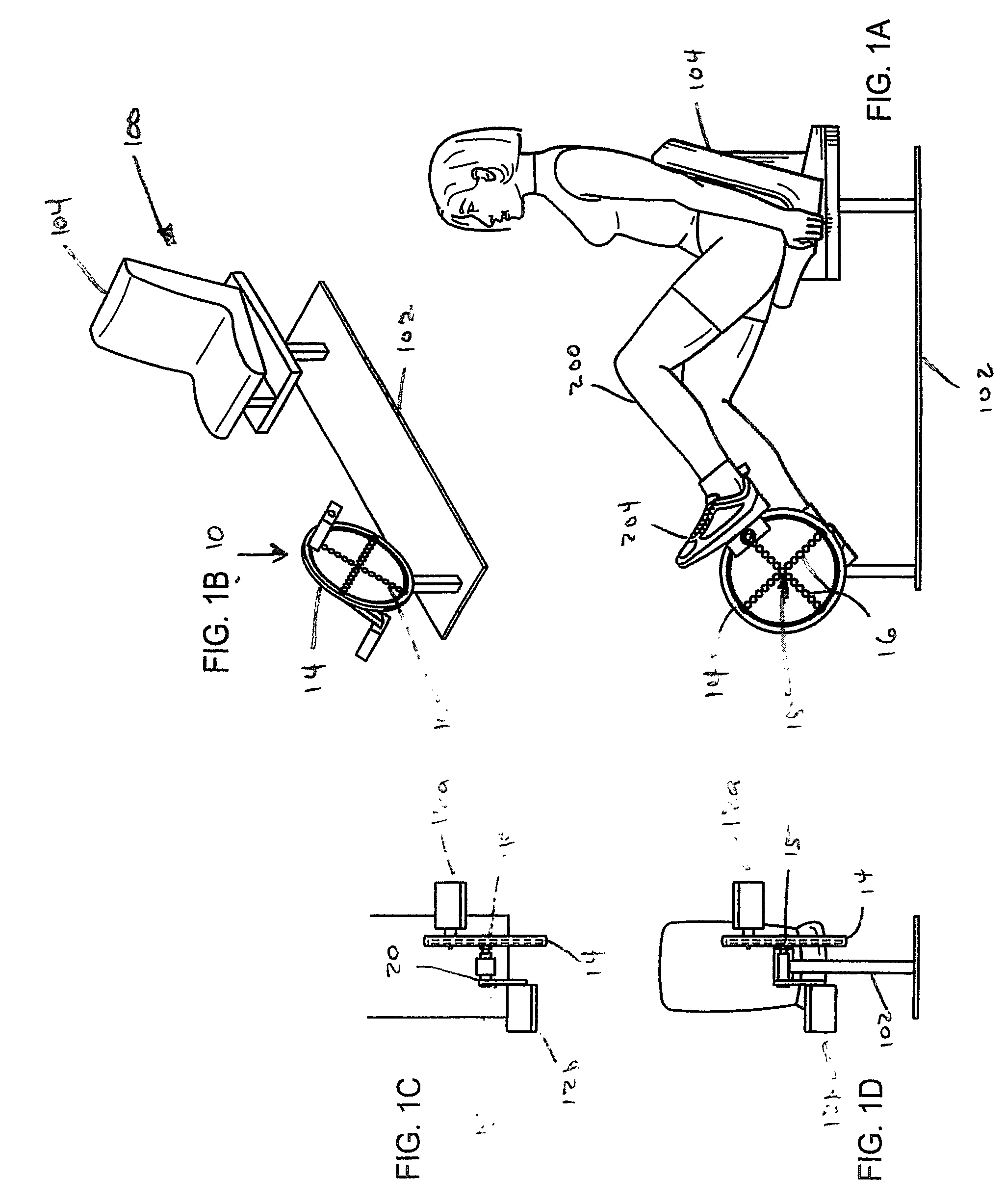 Rotary rehabilitation apparatus and method