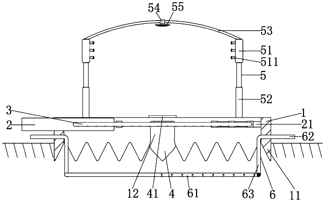 Efficient watering device for planting of persica vulgaris Mill