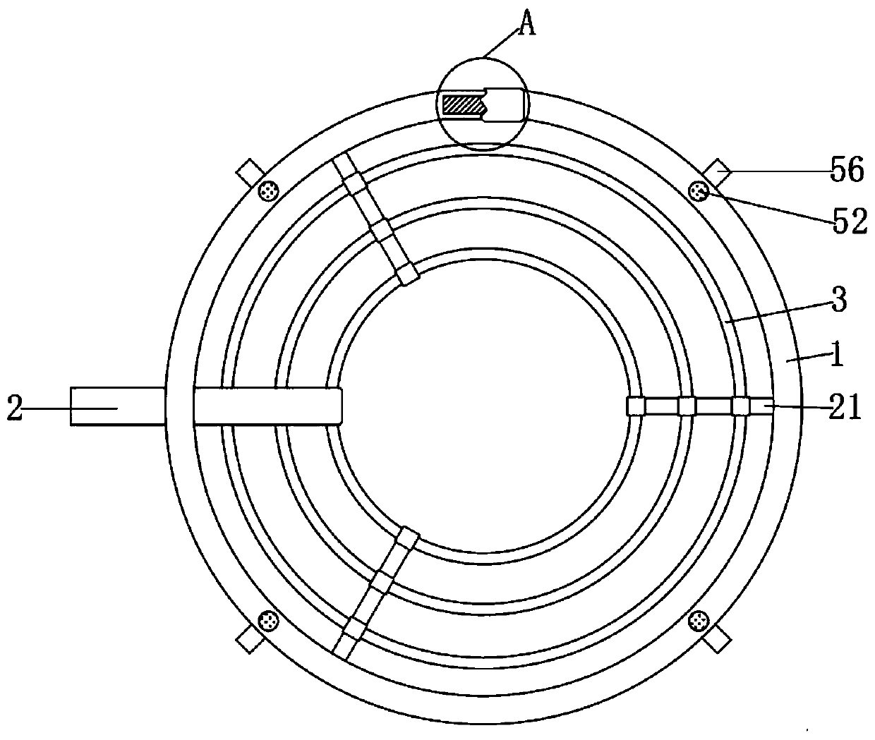 Efficient watering device for planting of persica vulgaris Mill