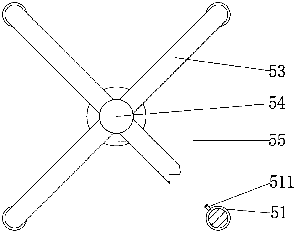 Efficient watering device for planting of persica vulgaris Mill