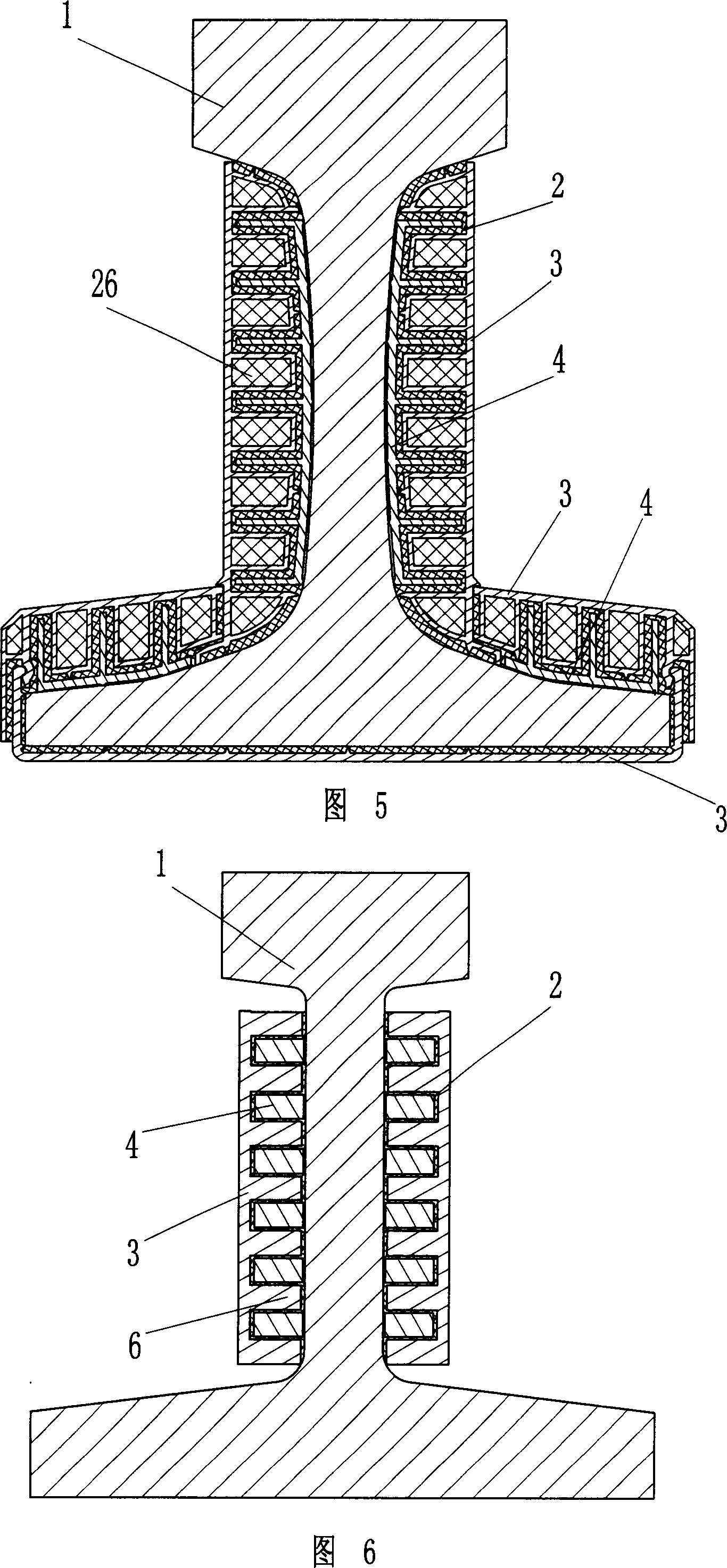 Damper rail