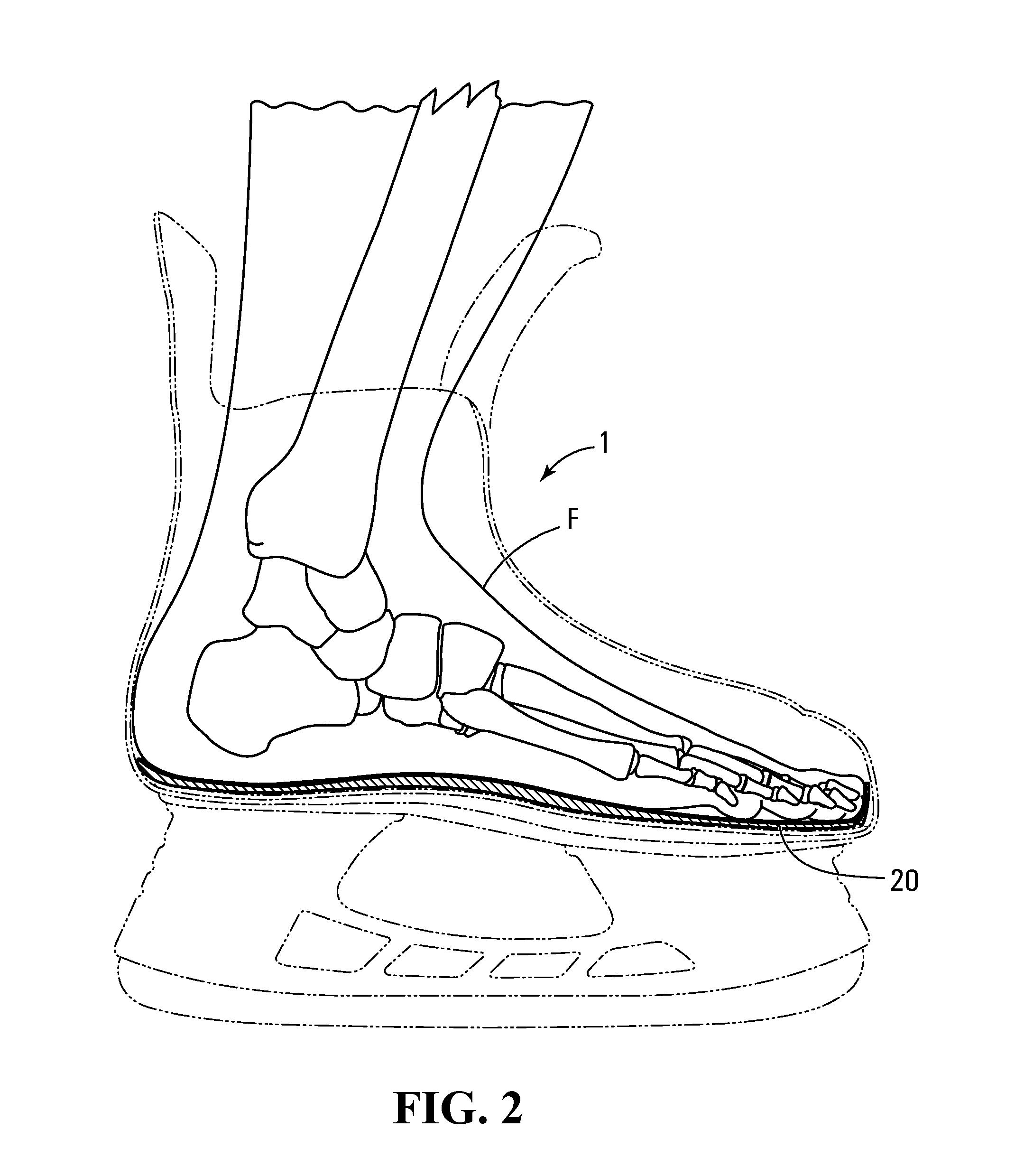 Footbed for a skate boot