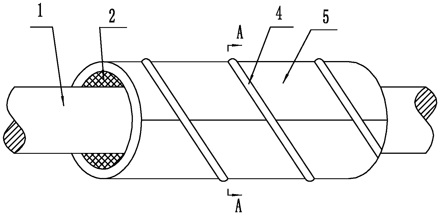 Self-vibration attenuation cable and installation method thereof