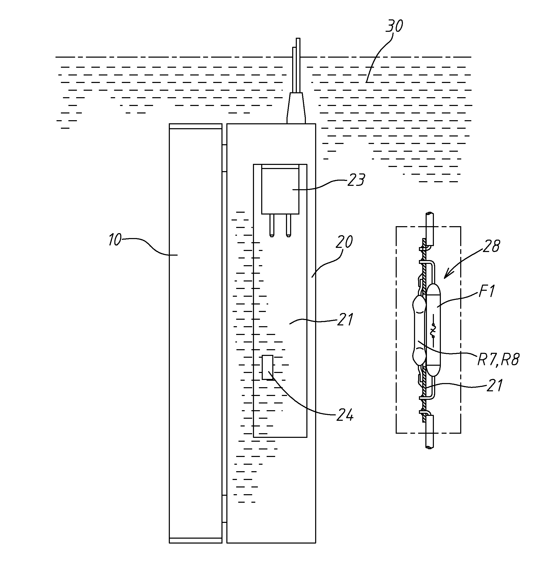 Water heater with mounting error protection