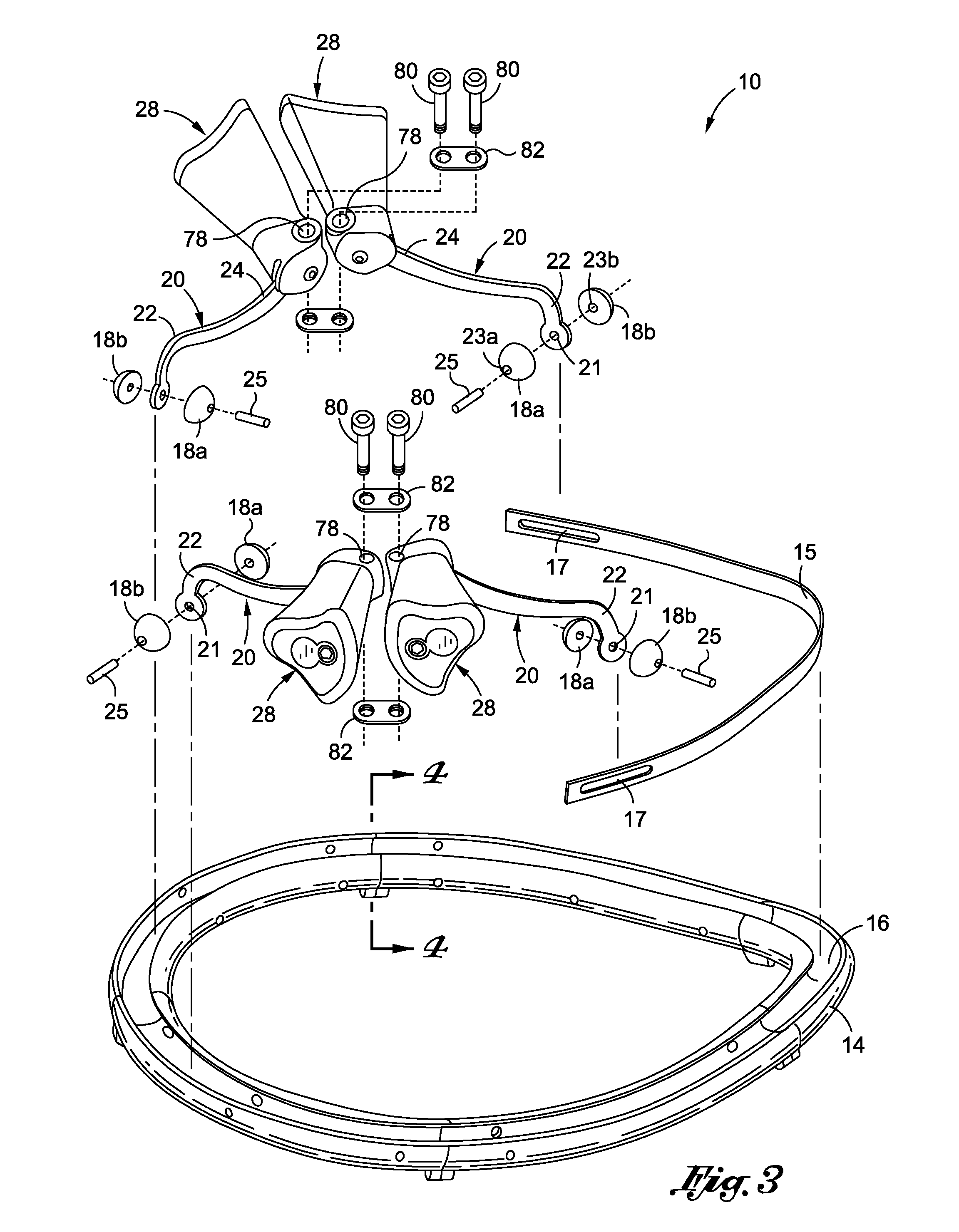 Helmet suspension system