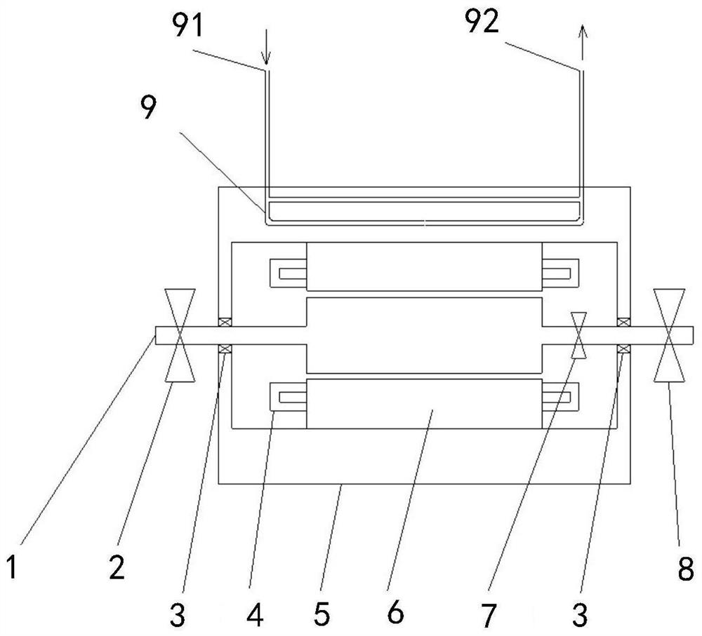 Efficiency measurement method of permanent magnet motor for ultra-high speed oil-free air compressor