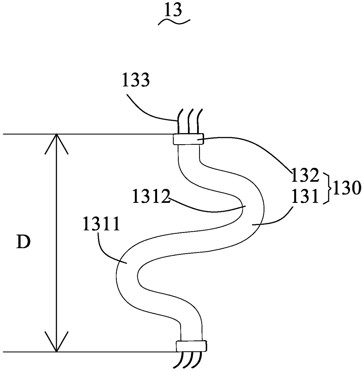 Electrocardiogram monitoring equipment and electrode component thereof