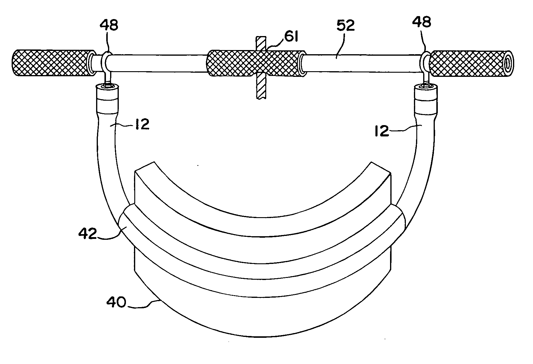 Tube connector for exercise device with elastic resistance