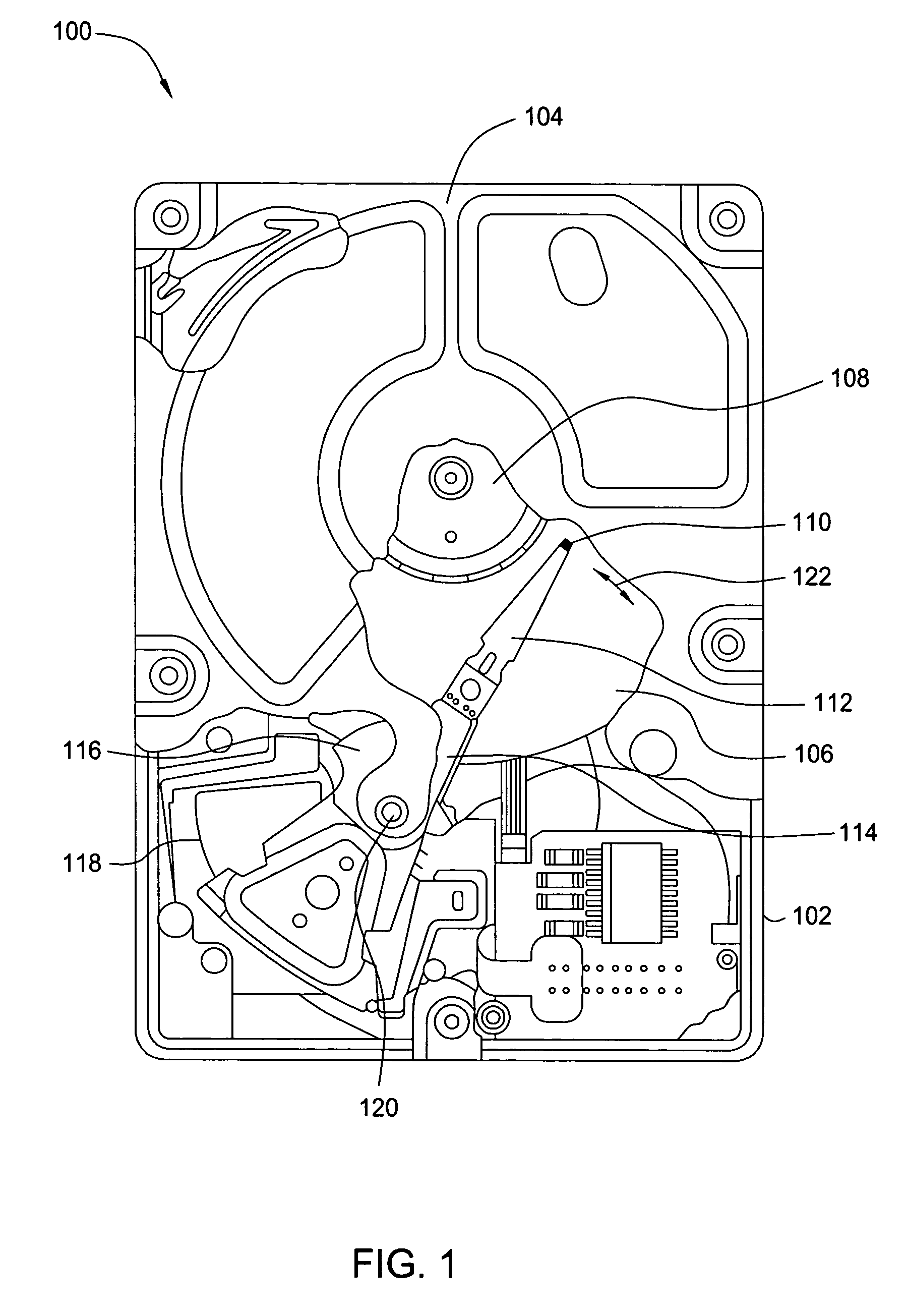 Top cover attached single plate fluid dynamic bearing motor