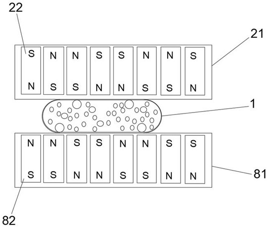 Circulating reinfusion dialysis type circulating tumor cell in-vitro magnetic filtering device