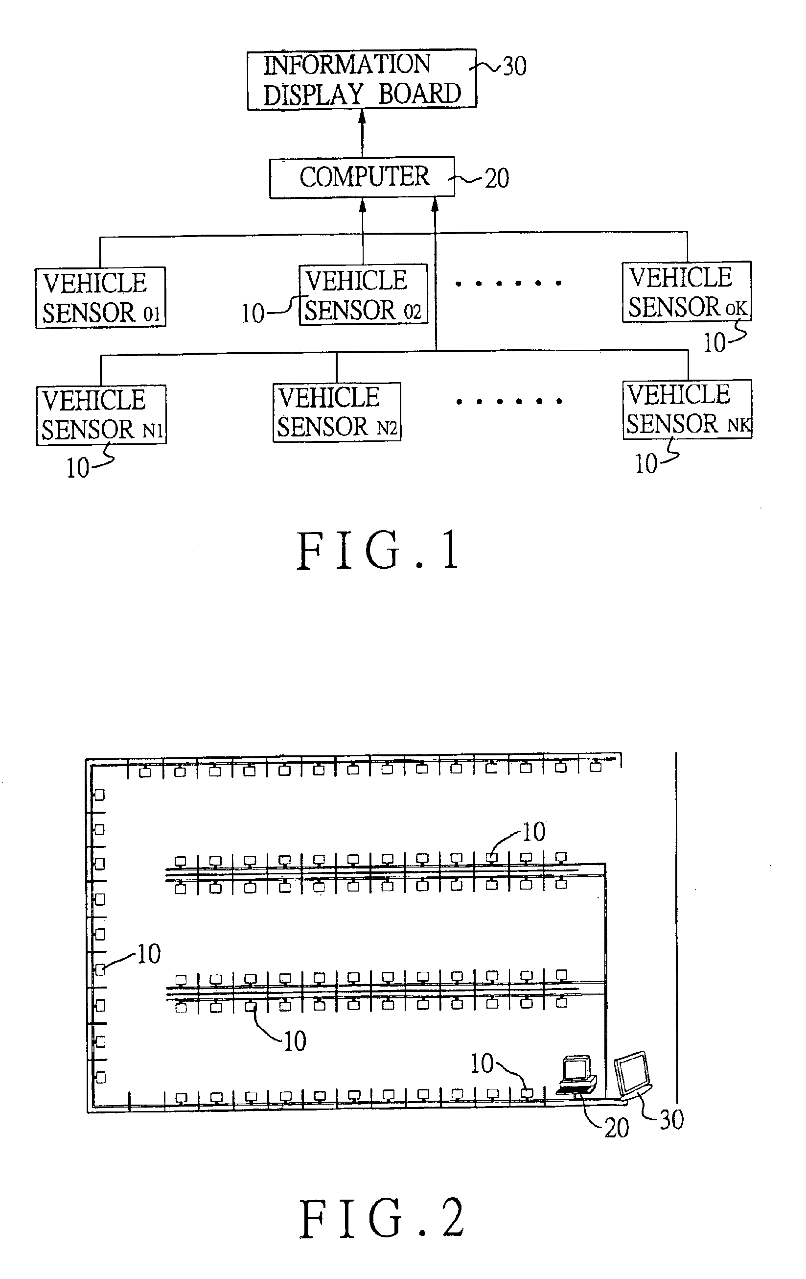 Management method and system for a parking lot