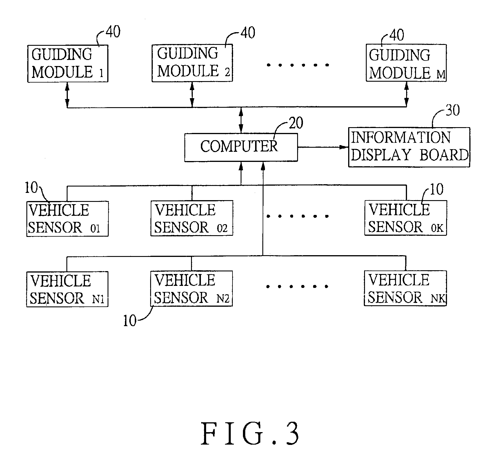 Management method and system for a parking lot