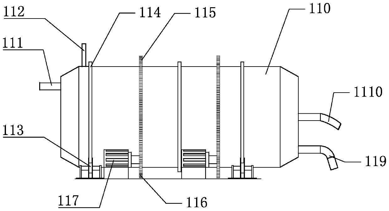 Sludge drying system based on biomass energy