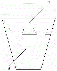 Compound brick with dovetail tenon type embedding structure and preparation method of compound brick