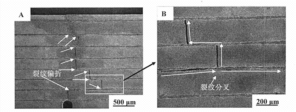 Preparation method of zirconium boride-silicon carbide/graphite layered superhigh temperature ceramic