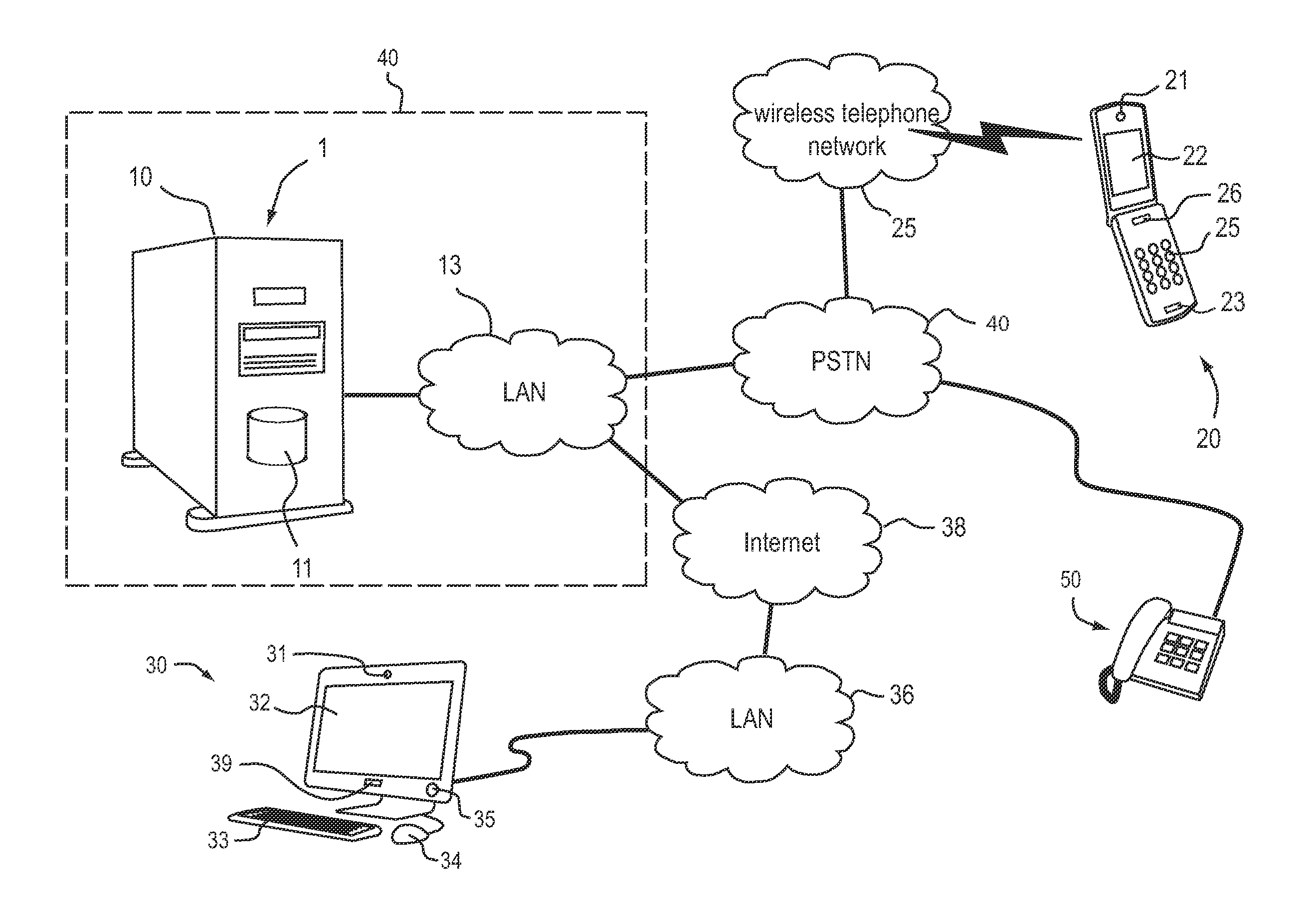 Authentication system and method for operating an authenitication system