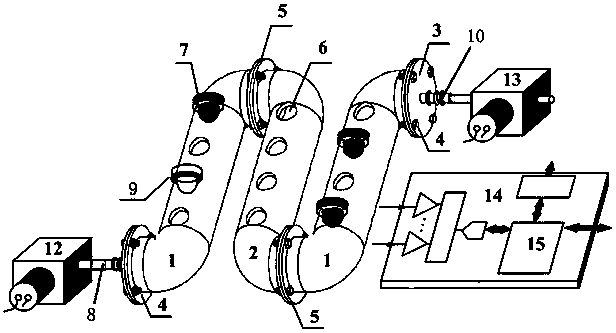 A bionic detection device and method for temporal and air odor information of an electronic nose