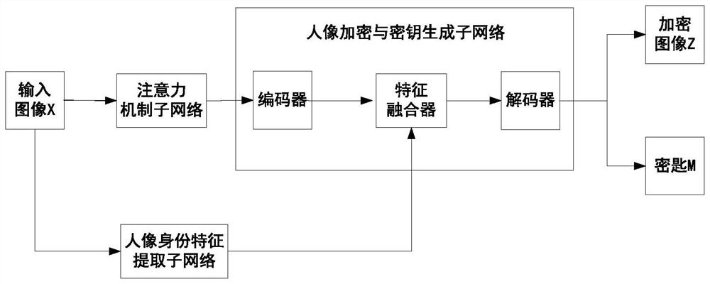 Portrait biological characteristic privacy protection and decryption method