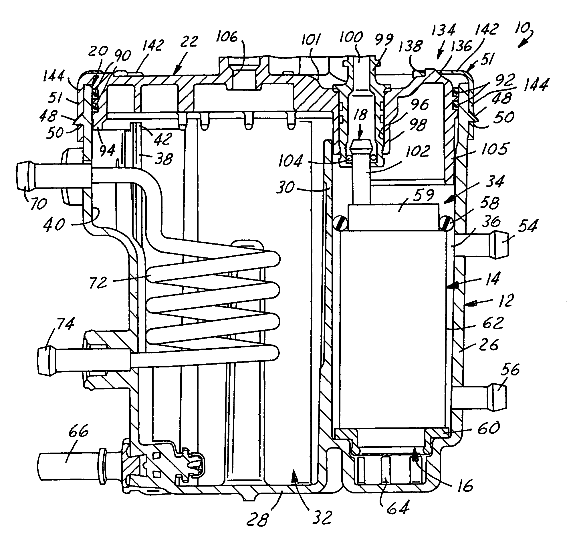 Fuel vapor separator