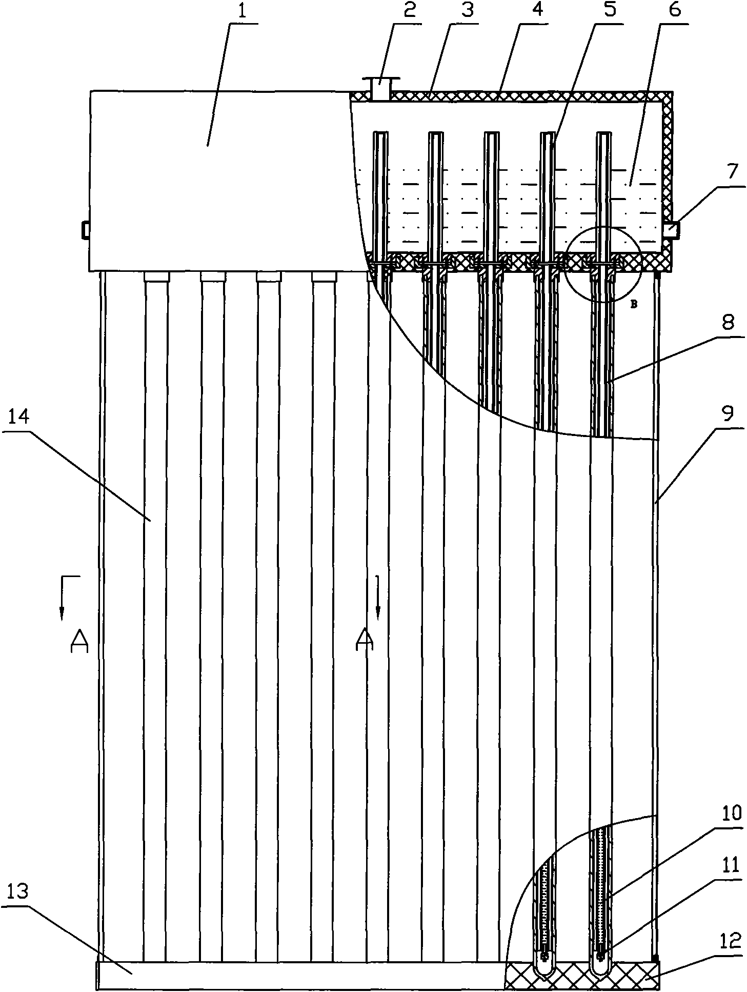 Solar heat superconducting heat-gathering device