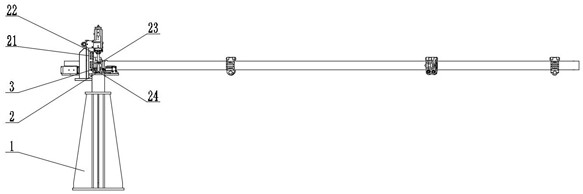 Horizontal and inclined cantilever assembling device for simplified unified cantilever machining