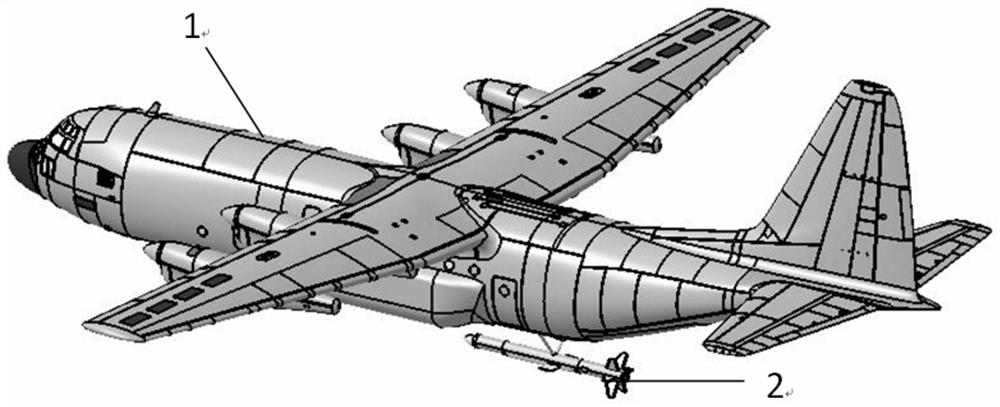 An unmanned aerial vehicle air-based towed net type recovery device and method