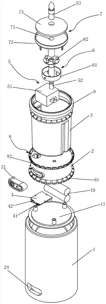 Multifunctional water spray, rolling ball lighting device