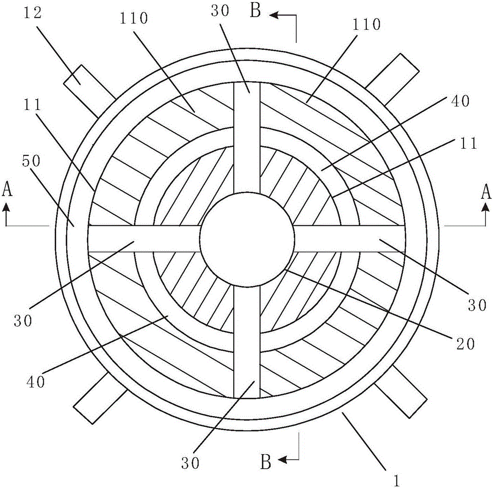 Discharging device in material cylinder