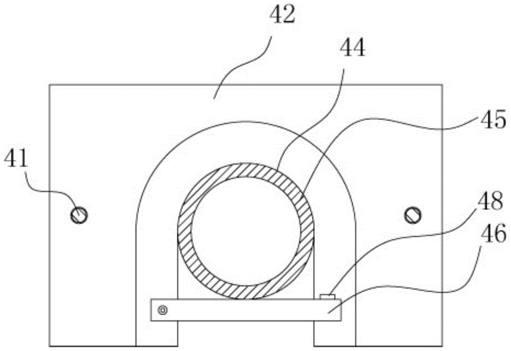 Punching device for electric wire threading slot punching