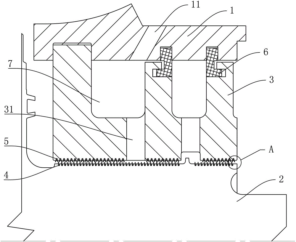 Steam turbine rear steam seal device