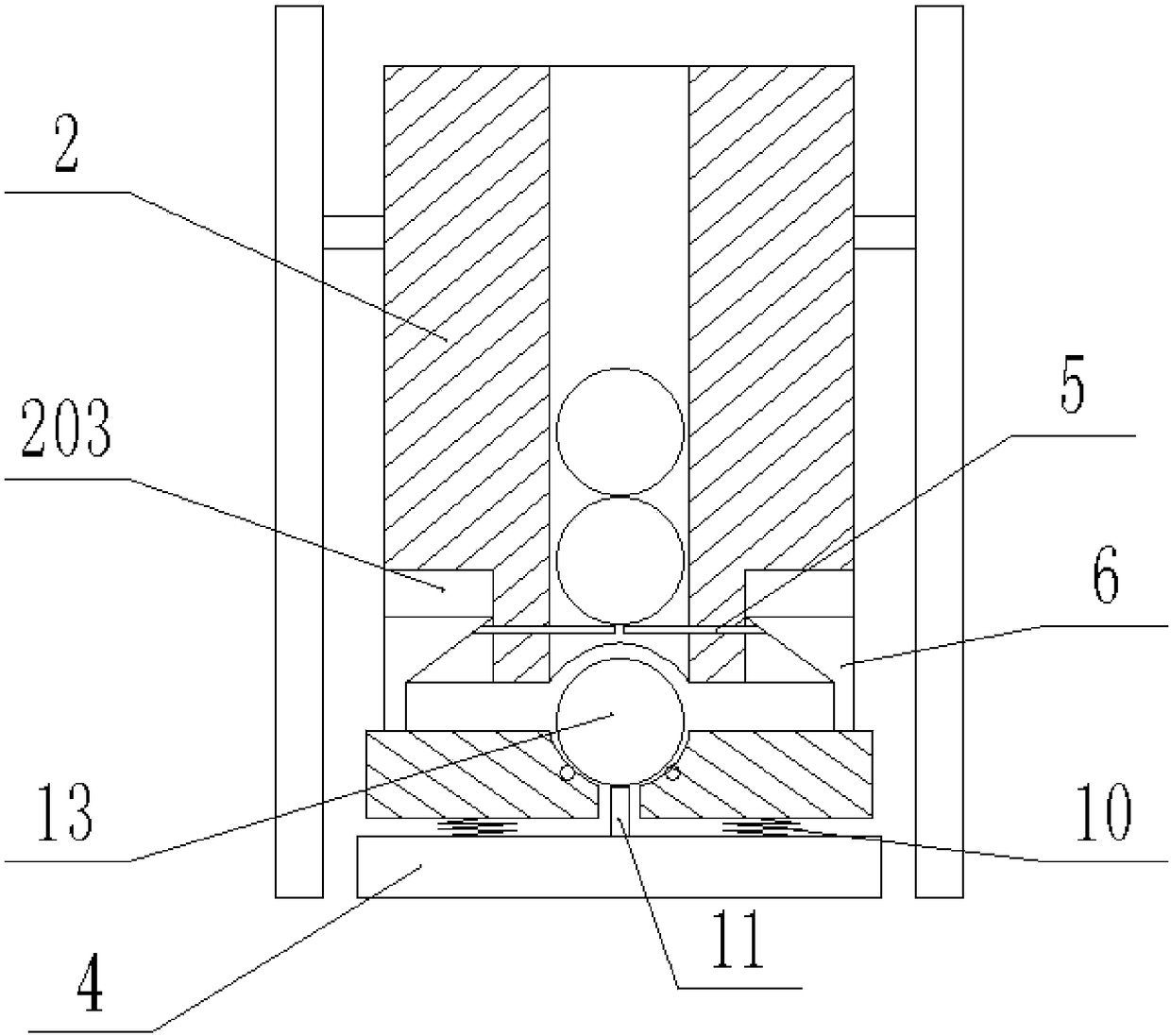 Round pipe grinding method