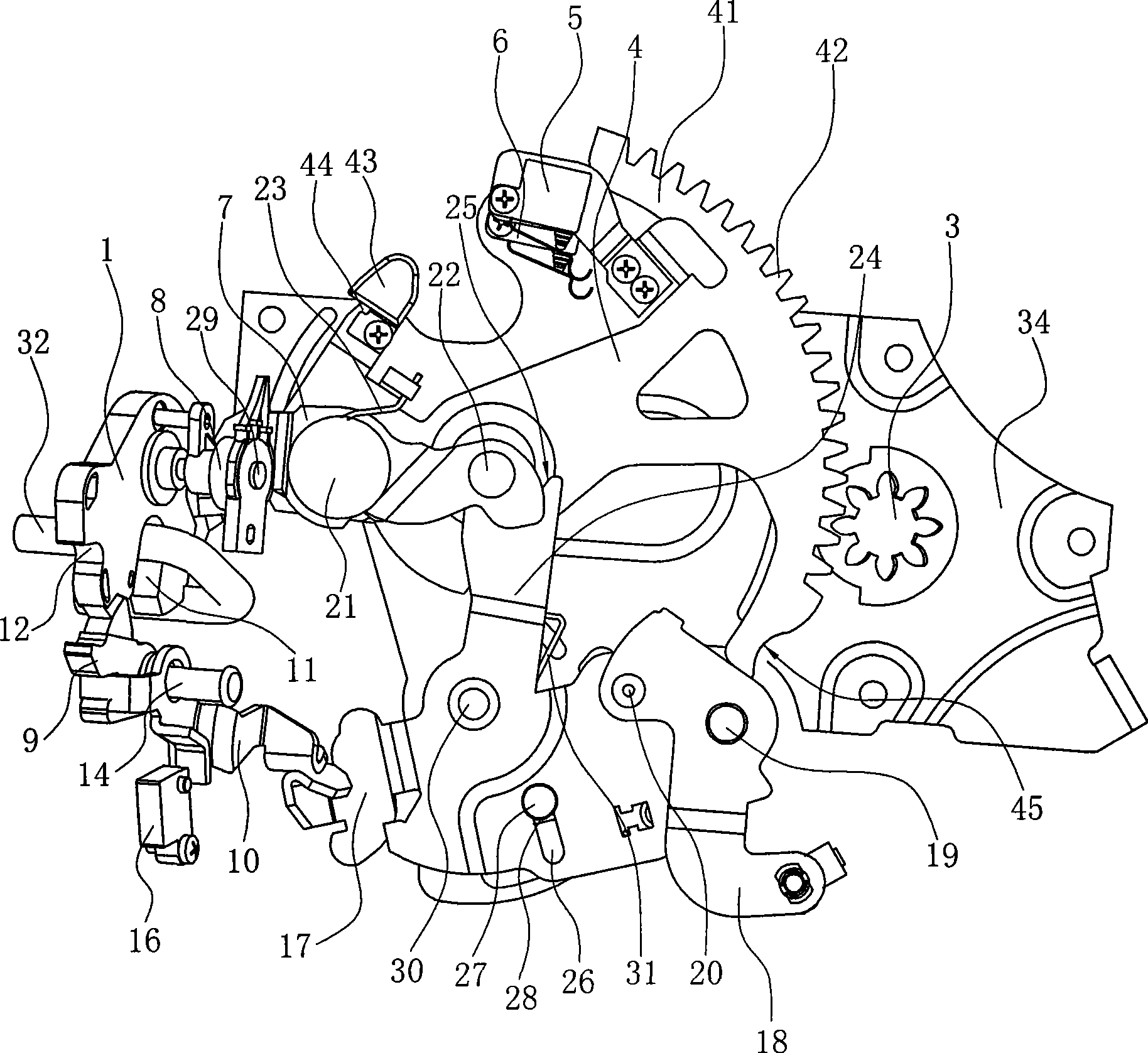 Full-automatic electric door lock for vehicle