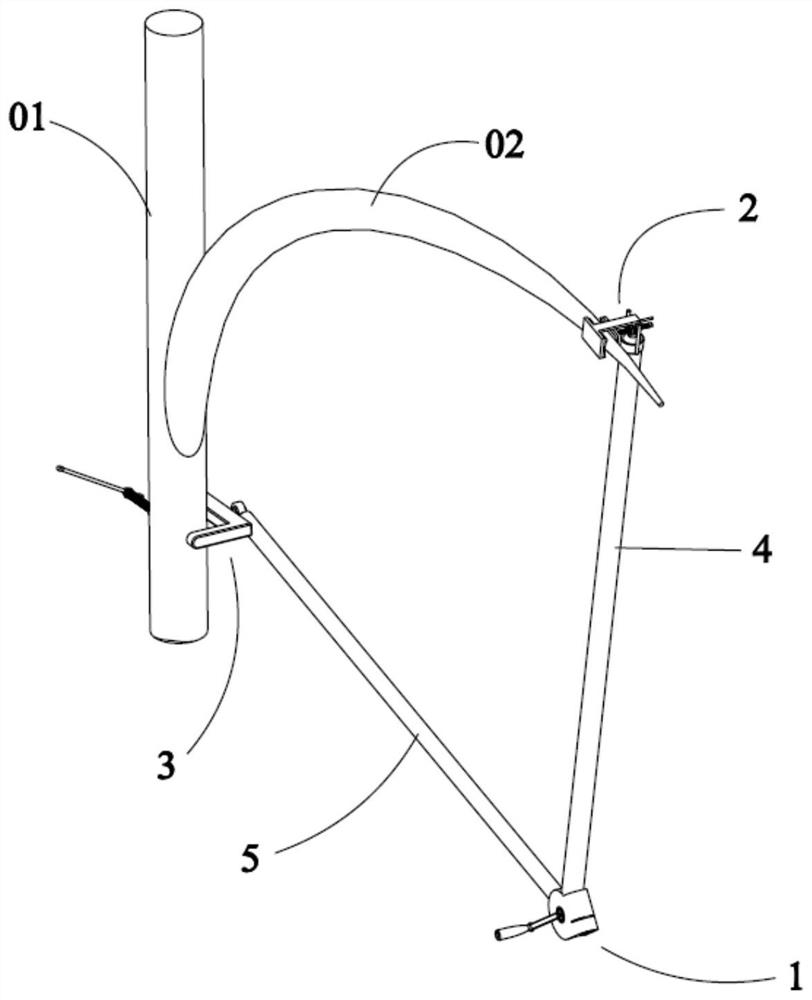 A device for pulling branches of trees