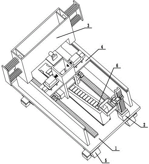 Regular quadrangular key slot cutting robot