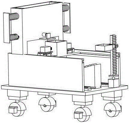 Regular quadrangular key slot cutting robot