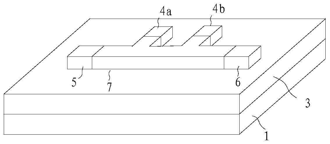 Transistor based on multi-top-gate structure