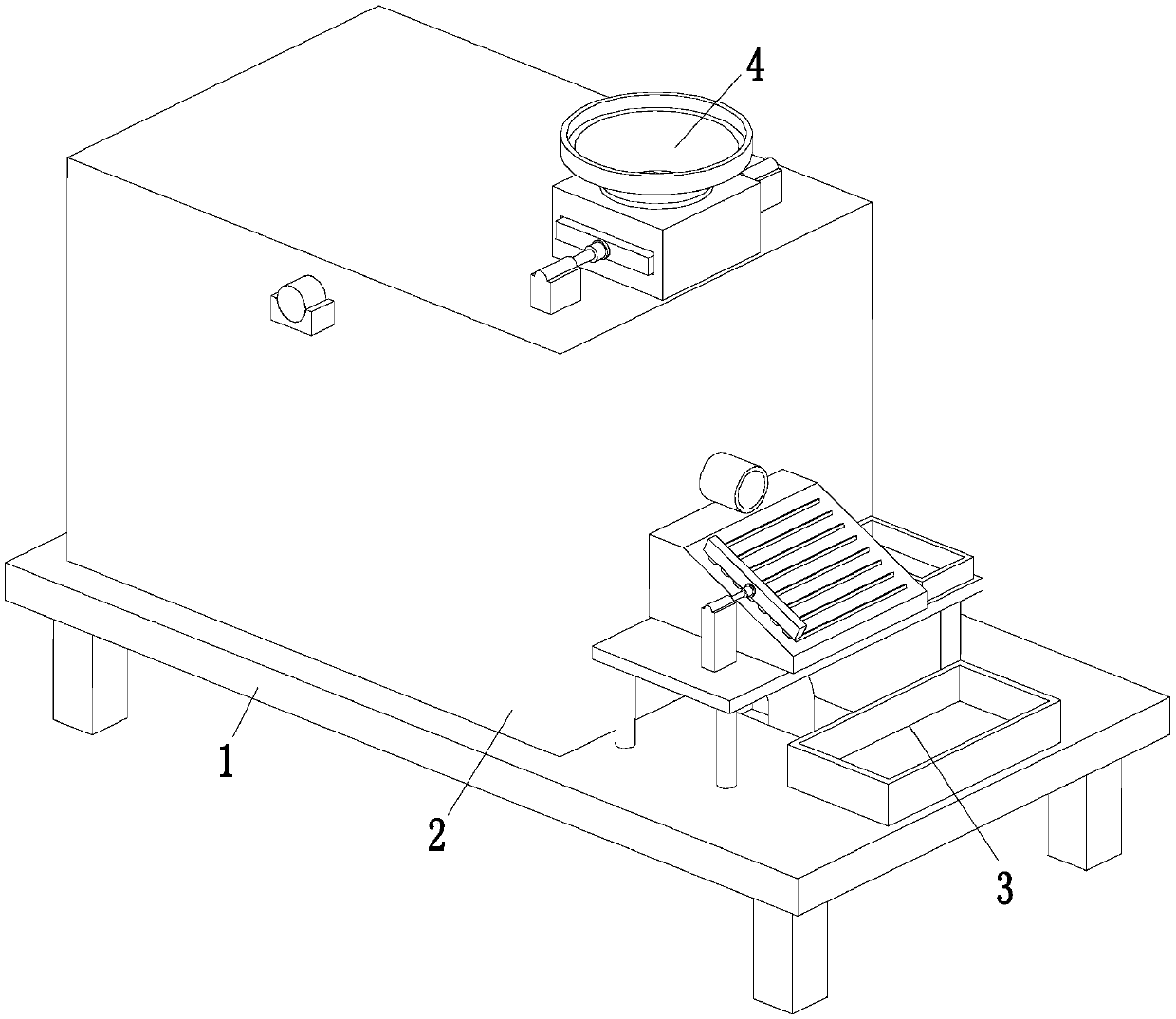 Peanut finishing classification screening machine and screening method thereof