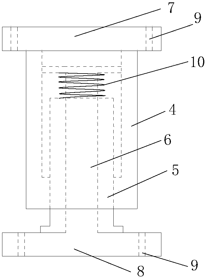 Adaptive support for uneven foundation settlement and working method thereof