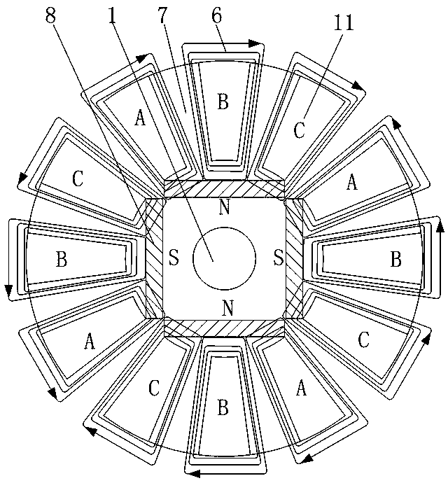 Motor for turbocharger