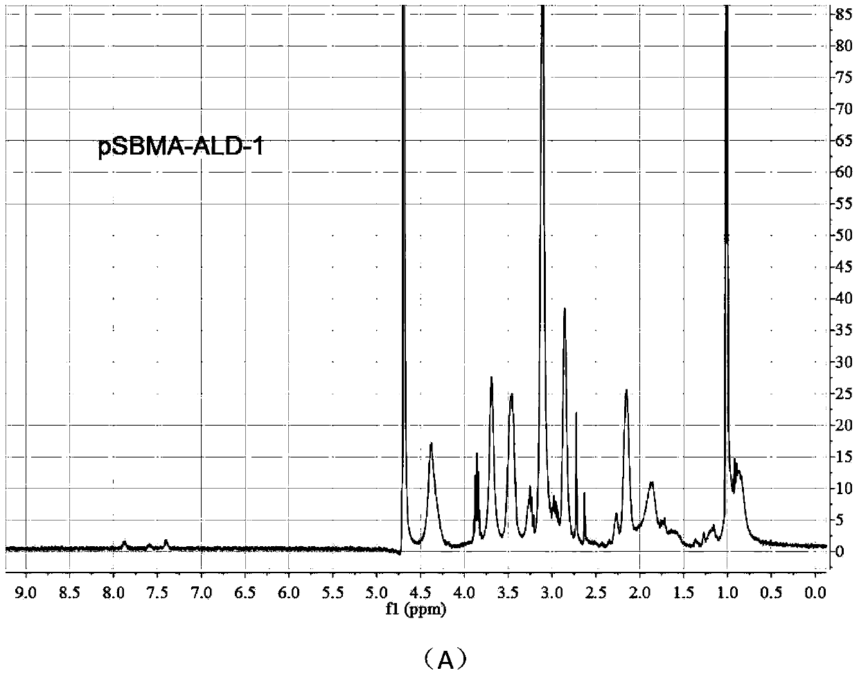 New zwitter-ionic polymer containing multiple phosphonic acid end groups, preparation method and application thereof