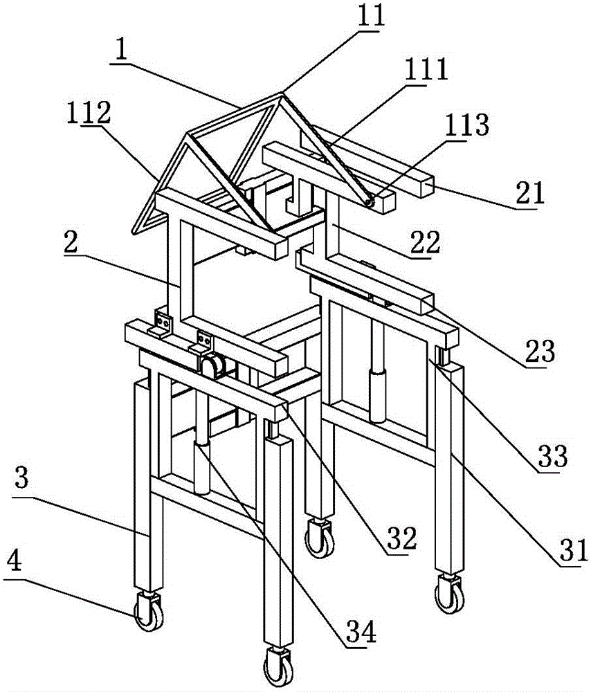 Non-weight-bearing ray protective device