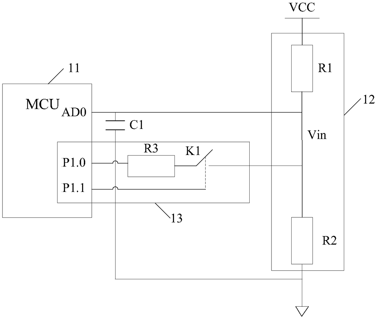 A thermistor temperature acquisition circuit and its self-inspection method