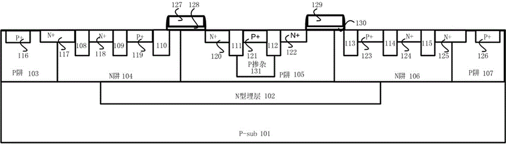 A high-voltage esd protection device with double anti-latch-up ring ldmos-scr structure