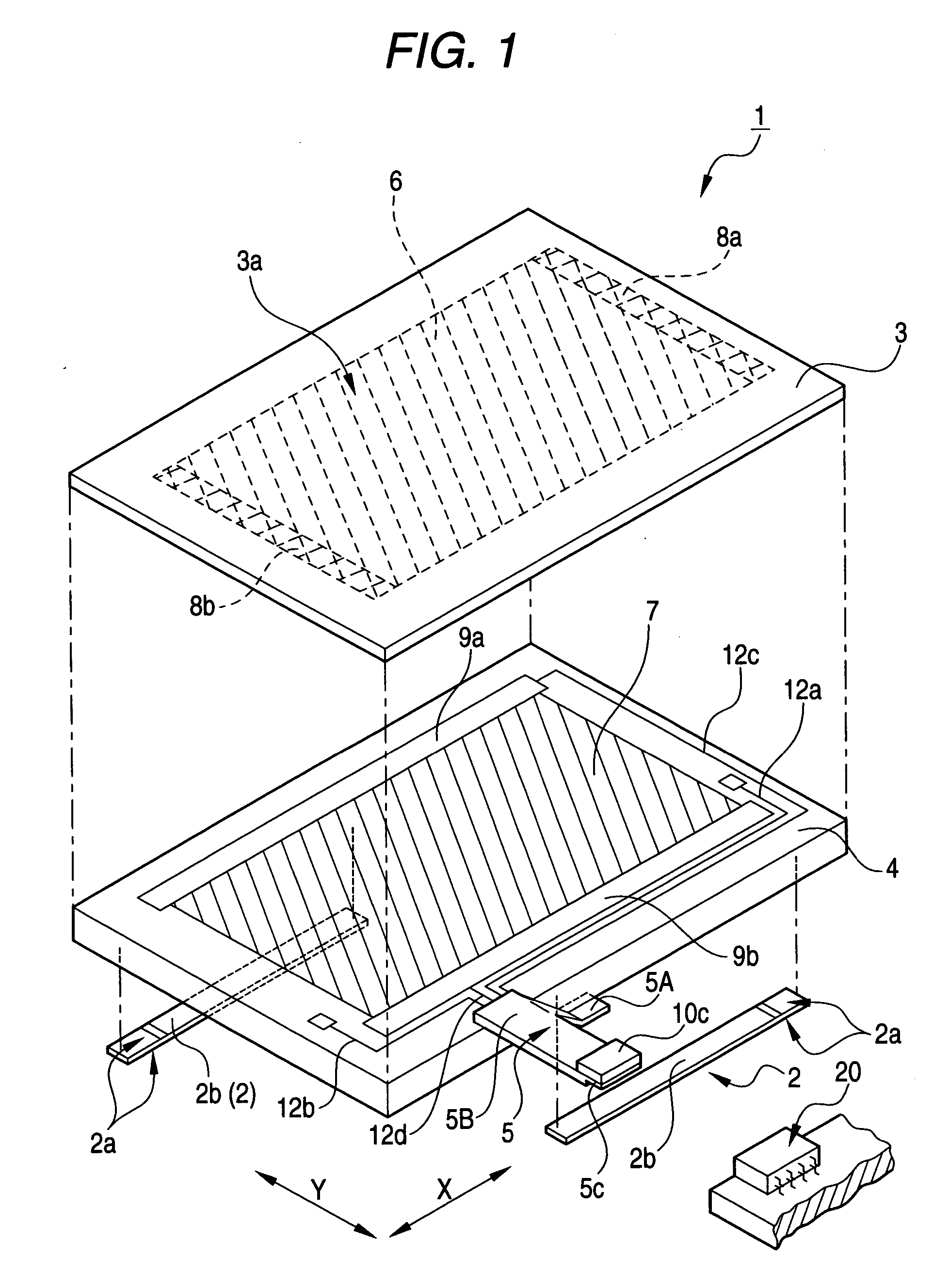 Touch panel input device